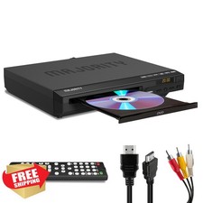 MAJORITY HDMI DVD Player 1080P Region Free Mini USB CD MP3 Black