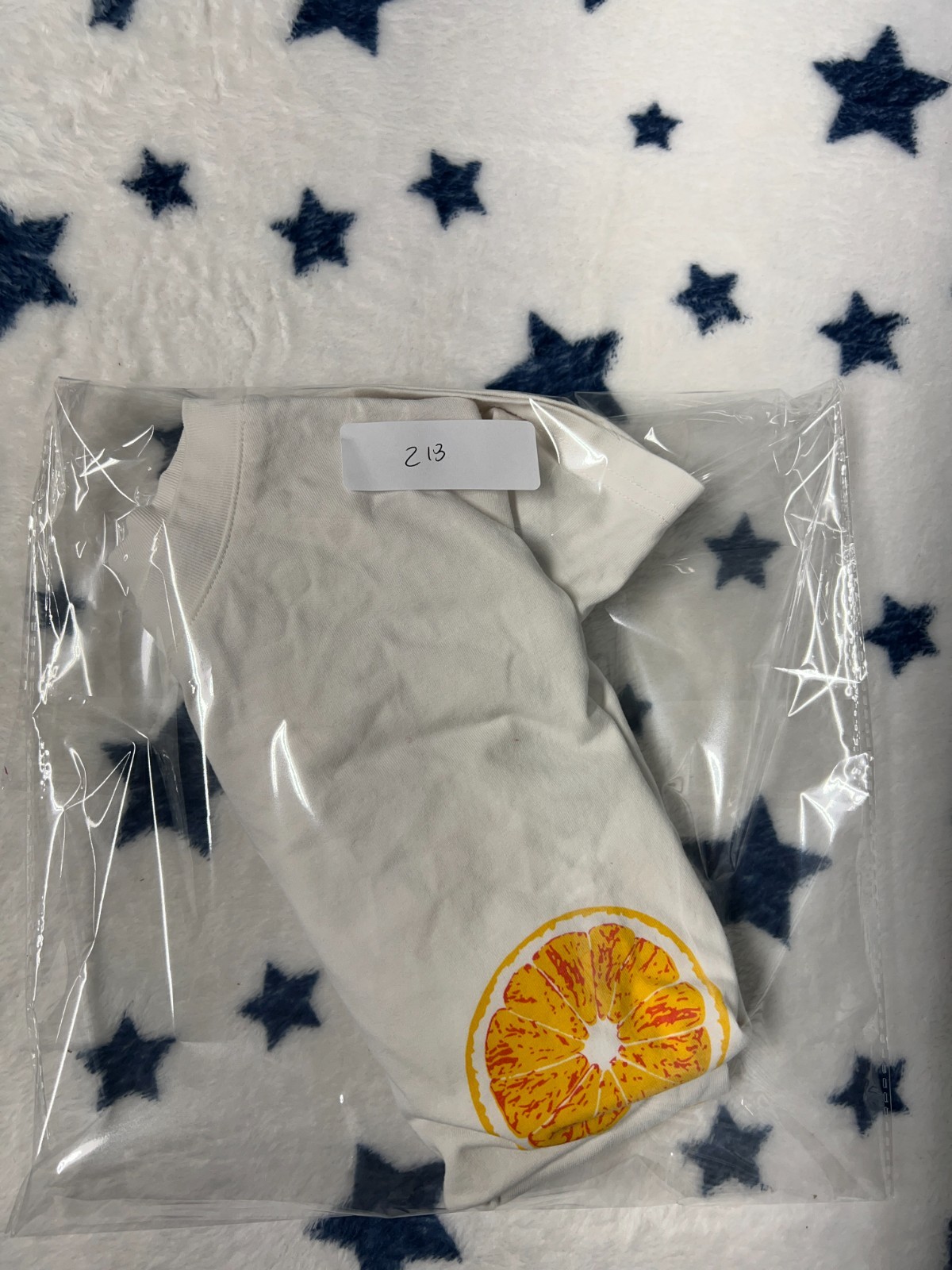 Never Fully Dressed White Orange Slice Graphic T … - image 7