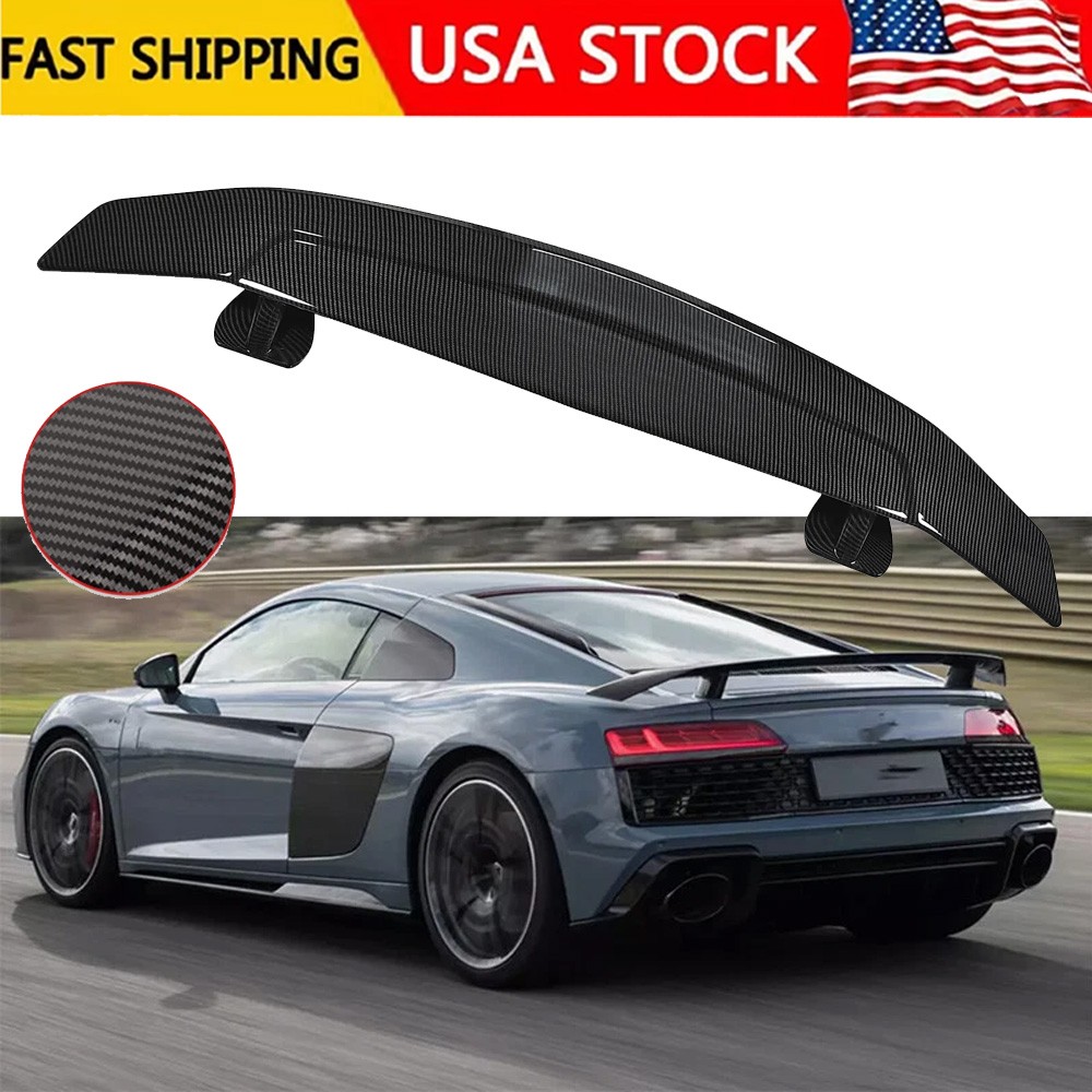 For Audi R8 V8 V10 52" Carbon Fiber Spoiler Wing Rear Trunk Wing GT Style