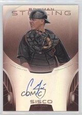 2013 Bowman Sterling Prospect Ruby Refractor 31/99 Chance Sisco Auto 0s3