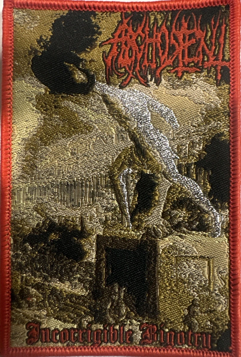 Arghoslent - Incorrigible Bigotry 3” X 4” Woven Patch [Death Metal]