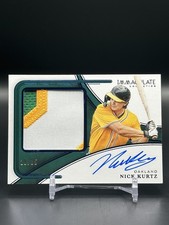Nick Kurtz Athletics Patch Auto /35 - 2026 Immaculate Baseball