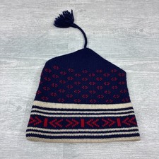 Vintage The North Face Beanie Hat Adult Knit Wool USA Made