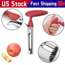 Fruit Apple Corer Pear Tools Stainless Steel Kitchen Twist Easy Core Remover US
