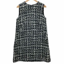 Dolce & Gabbana Sleeveless Dress Tweed AFB29 Used STOC-0