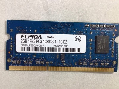 Elpida 2GB 1Rx8 PC3-12800S-11-10-B2 RAM  Laptop Memory