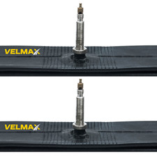 Image of VELMAX 2x 700 x 18c 23c 25c Inner Tubes 60mm Presta Valve Race Road Bike (PAIR)