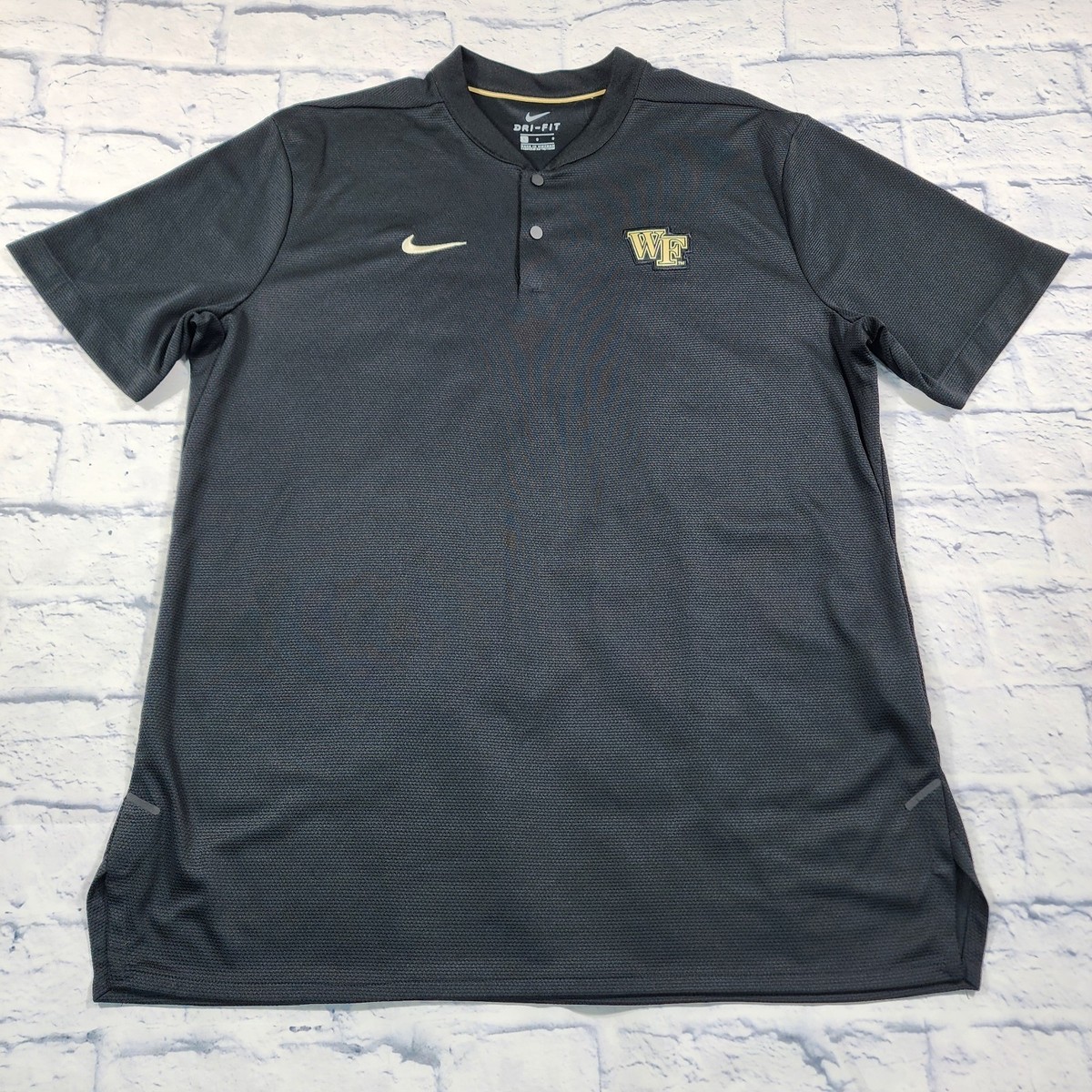 Polo Shirt Nike Dri Fit Henley Nike Collar Short Sleeve Thermal