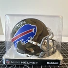 Buffalo Bills Thurman Thomas Autographed Camo Mini Helmet NFL Original Football