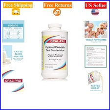 Pyrantel Pamoate Oral Suspension 50mg/mL, 32oz, Pinworm Treatment for Adults ...