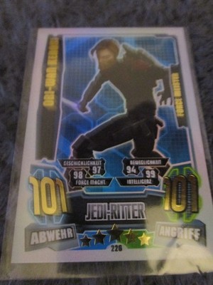 Topps Star Wars Force Attax Clone Wars Serie 4 Obi-Wan Kenobi Nr. 226 Force Meis