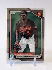 Enrique Bradfield Jr. Chrome Prospect 2024 Bowman #BCP-149 Baltimore Orioles