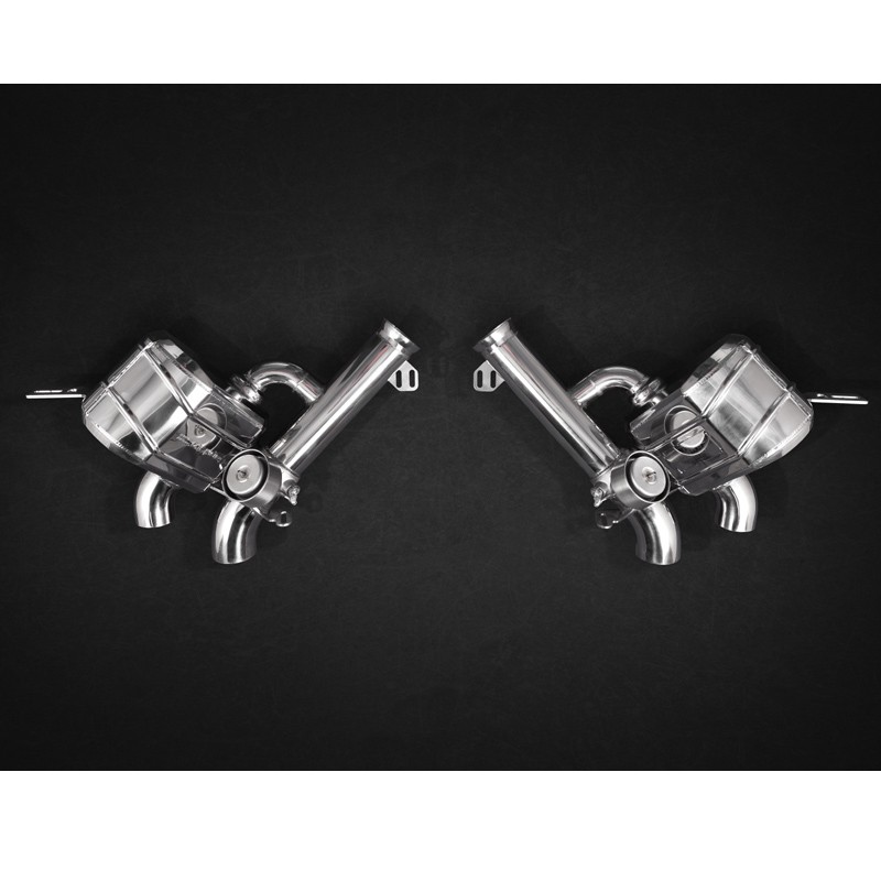Capristo Ferrari GTC4 Lusso T (V8) Valved Sport Mufflers (No Remote)