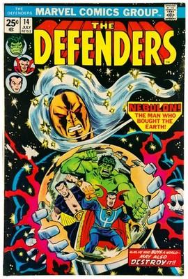 Defenders #14 1974 Marvel Comics FN+ Comic Book Nighthawk
