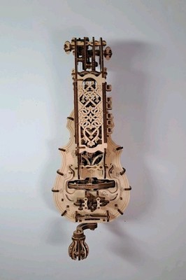 UGears 3D Wooden Puzzle Hurdy-Gurdy Musical Instrument