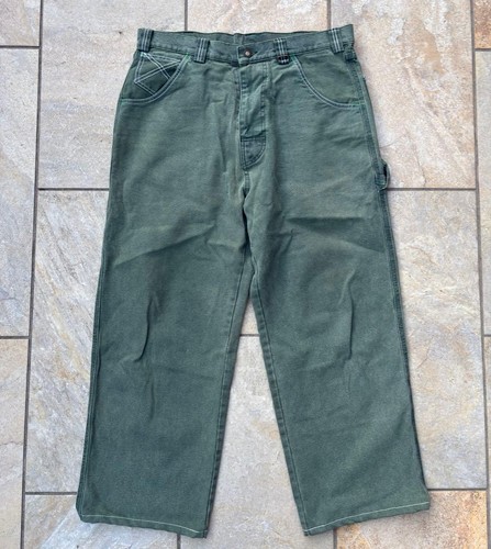 Stüssy, Stussy Vintage Men Pants 80S-90S Old Bigx Duck Khaki Initial Tag Limited Edition