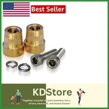 Tall Brass Post Adapter M6 Thread Clamp for 12V Automotive Battery - Gold & S...