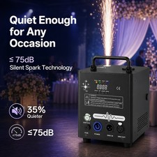 800W Mini Electronic Spark Machine with Remote Control DMX for DJ Party Wedding