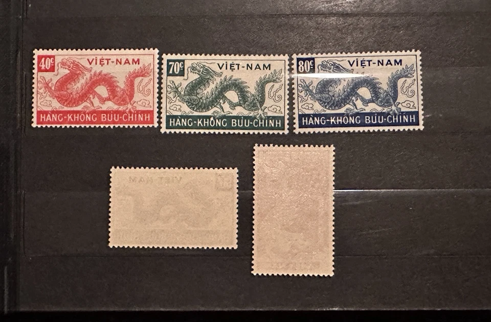 Vietnam del Sur 1952 MNH sellos dragones día almas errantes Foto 2 de 2