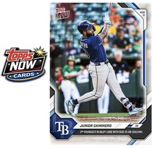 2026 Topps Now MLB #546 Junior Caminero Tampa...