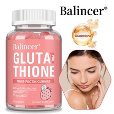 Glutathione With Biotin 60 Gummies Brighten Skin Sloes Down Aging Overall Health