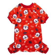 ORZECHKO Christmas Dog Pajamas for Small Dogs, Fleece Warm Winter Large, Red