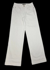 Judy Blue Los Angeles Wide Leg White Jeans Women  s Size 11/30 High Rise Stretch