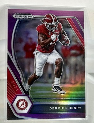 Derrick Henry 2024 Panini Prizm Draft Picks #100 Purple Prizm 51/75 ALABAMA
