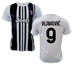 Maillot Juventus Signé Dusan Vlahovic – T-shirt Foot Ultra – Article De Collection Dédicacé