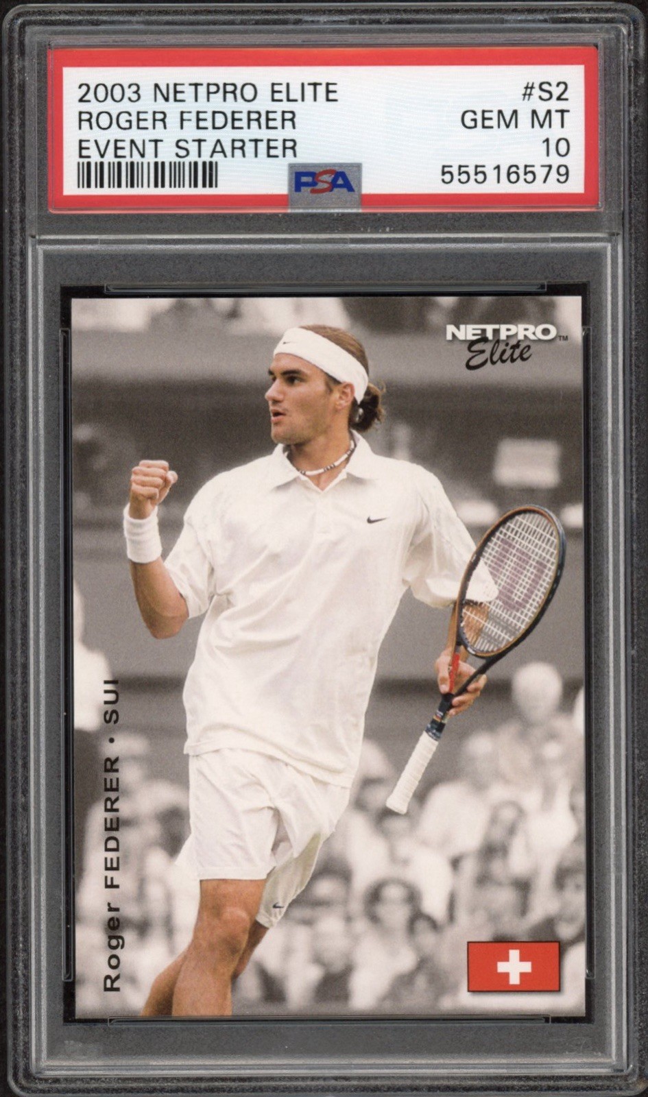 2003 Netpro Elite Roger Federer Rookie RC Event Starter #S2 PSA 10 GEM MT