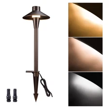 Landscape Path Lights, 3000K/4000K/5000K Selectable Pathway Lights, 12V Low