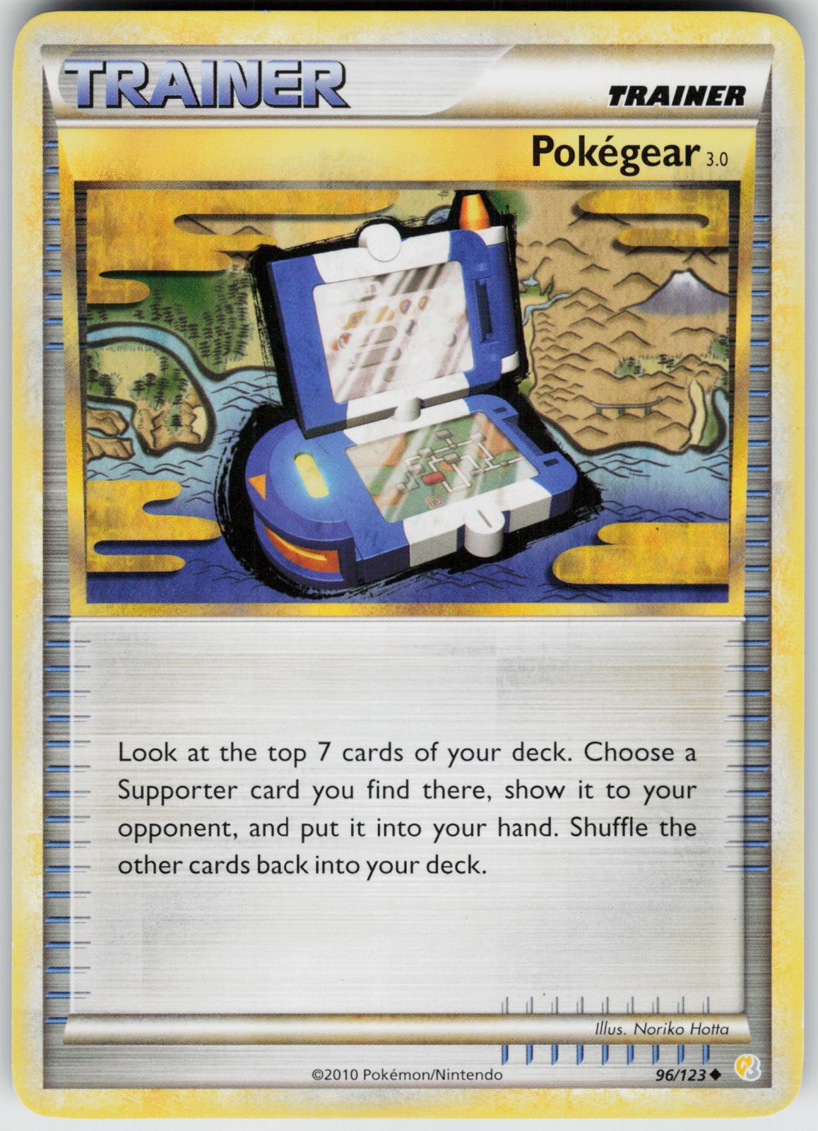 Pokemon Pokegear 3.0 96/123 HeartGold SoulSilver Uncommon card