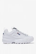 FILA Women's Disruptor II Premium Sneakers White/Fila Navy/Fila Red - 5FM00002-1