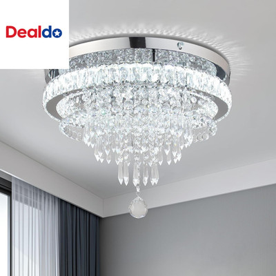 19.7'' Crystal Chandeliers Crystal Ceiling Light Fixtures Modern Flush Mount Ligh