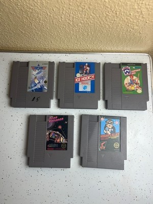 NES Game Lot 5 - Hogans Alley - Star Voyager - Little League Baseball