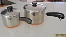 Revere Ware 3Qt (90-G) & a 11/2 Qt Sauce Pans -  Good Condition