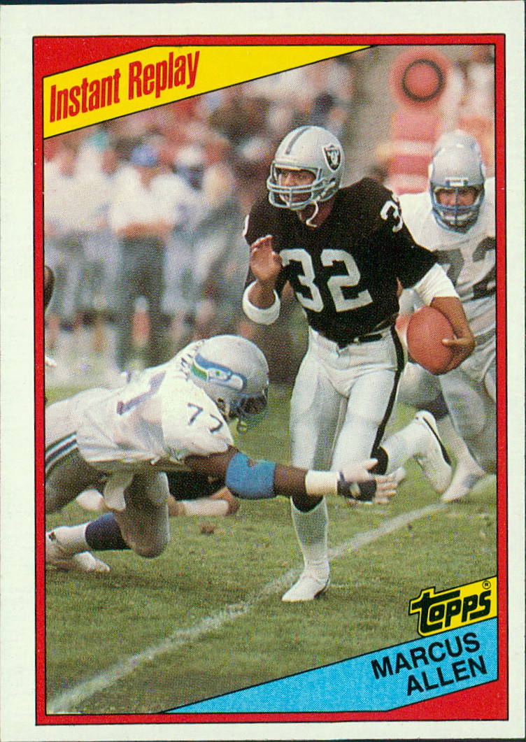 1984 Topps - Instant Replay Marcus Allen #99