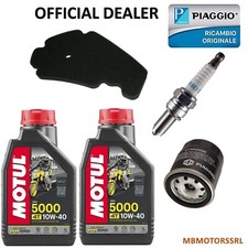 KIT TAGLIANDO PIAGGIO BEVERLY 300 2018 2019 2020 + FILTRI ARIA OLIO E CANDELA