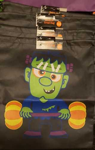 Lot Of 20*Halloween Reusable Backpack Style Novelty Trick Or Treat Bags*New - Picture 2 of 5