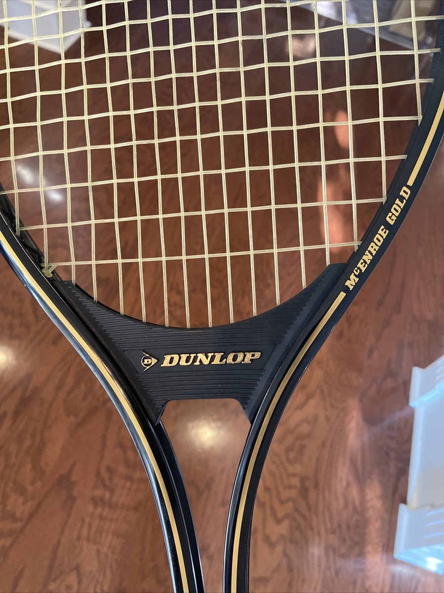 Dunlop McEnroe Gold Mid Size Tennis Racquet With Racquet Cover | eBay