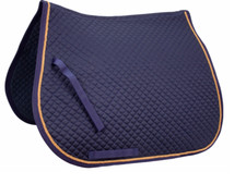 Horse Dressage Saddle Pad with Gold Rope by Derby Originals