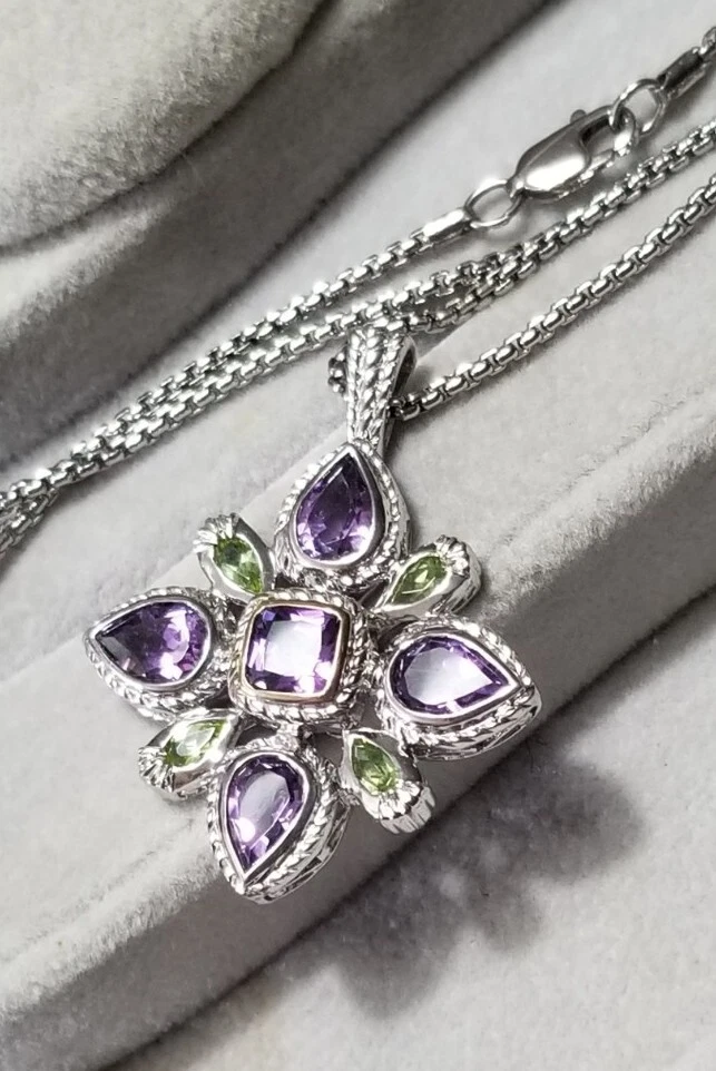 Amethyst shop peridot necklace
