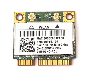 Dell Broadcom BCM943228HM4L DW1530 WiFi Card Latitude E6520 1JKGC 01JKGC