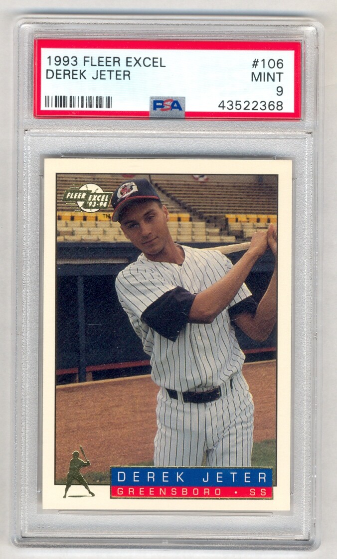 ジーター1993Fleer Rookie autocardです。 ジーター1993Fleer