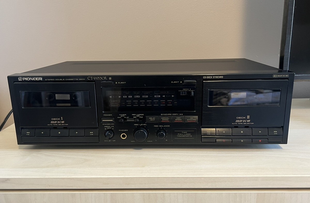 Pioneer CT-W530R Double Cassette Deck Works Great | eBay Pioneer CT-W530R Double Cassette Deck Works Great | eBay