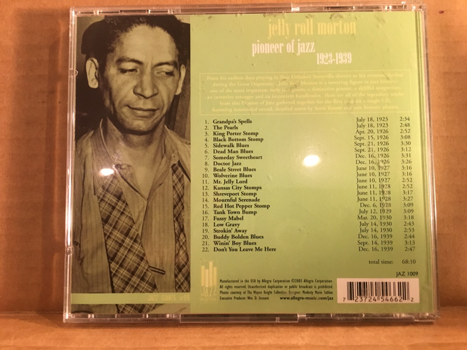 Pioneer of Jazz 19231939 by Jelly Roll Morton (CD, May2003, Jazz