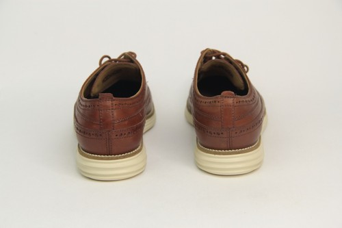 Cole Haan OriginalGrand Leather Oxfords Wingtip Brogue Brown Tan C21133 SZ M7.5 - Picture 5 of 12