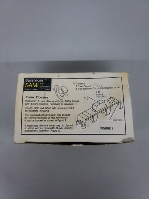 LOT OF 3 Cooper Bussmann SAMI 1l Indicating Fuse Covers J30 & 250VRK, K5 H 35-60
