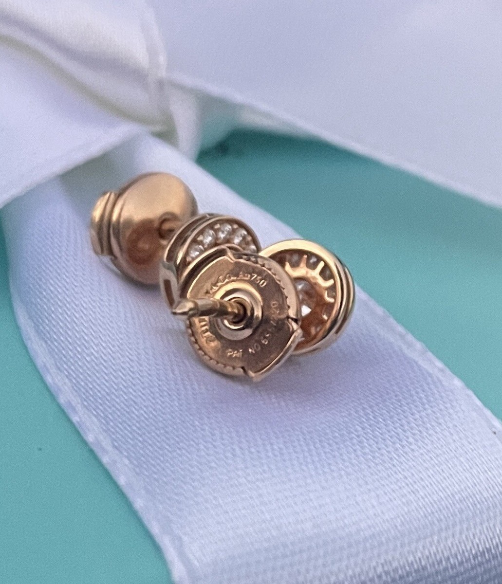 Tiffany 18k Rose Gold 750 Diamond Circlet Soleste Round