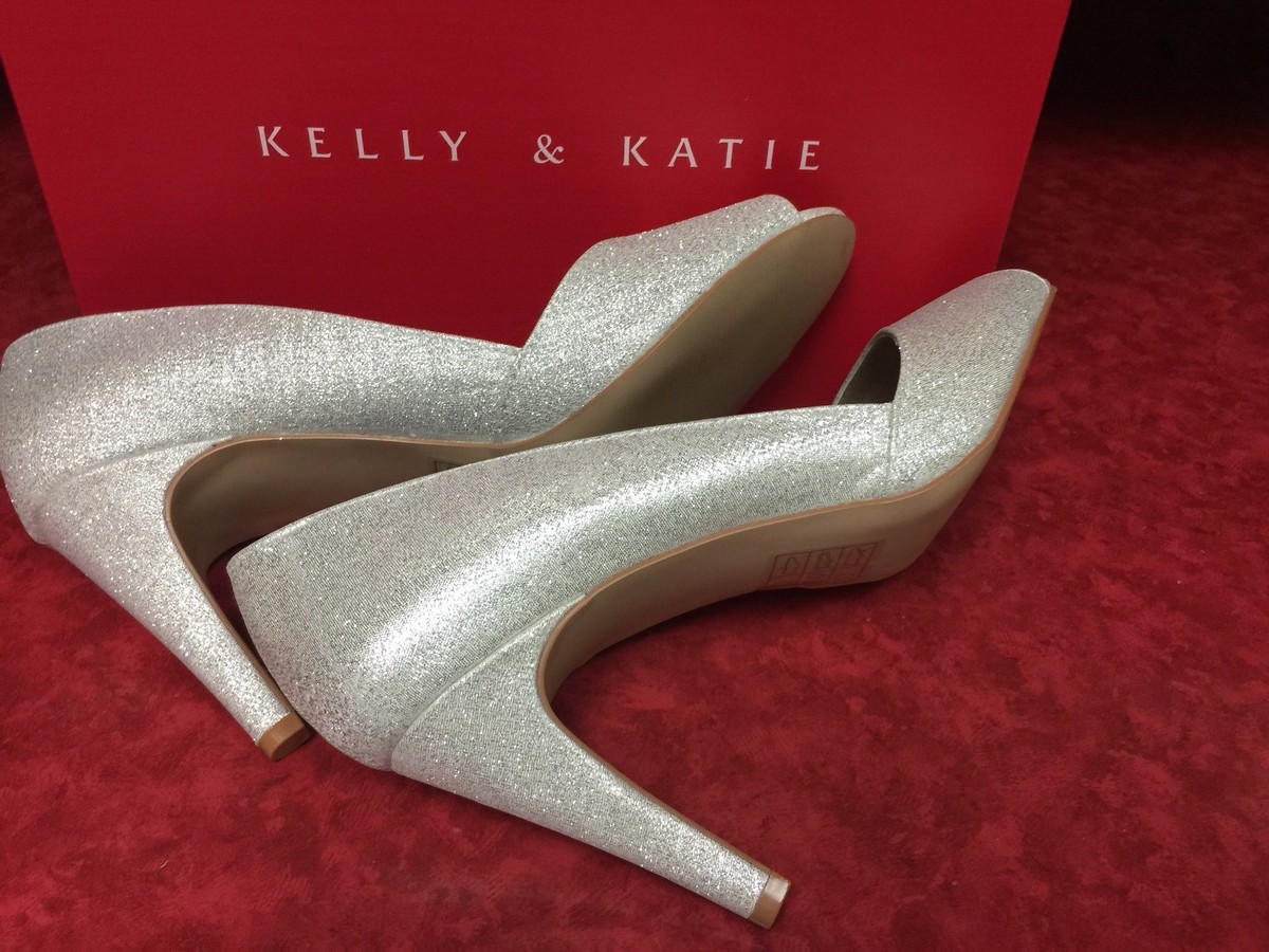 Escarpins à Talons Kelly Katie - Couleur Argent Métallisé Avec Reflets Dorés - Taille 8.5 US